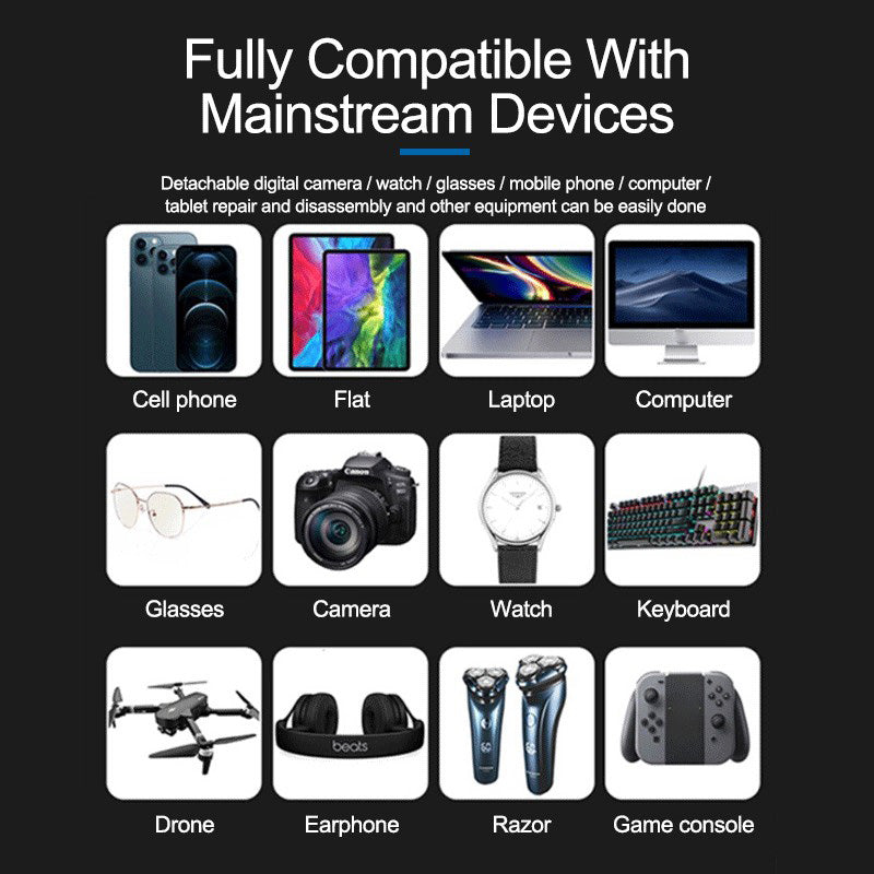 Uniqkart SS-5120 128-in-1 Precision Screwdriver Set 120Pcs Alloy Steel Bits for Mobile Phone Home Use Repair Tools