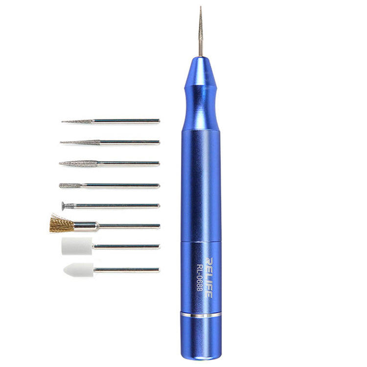Relife RL-068B Smart Mini Electric Polishing Pen Cutting Grinding Engraving Kit for Motherboard Repair Tools
