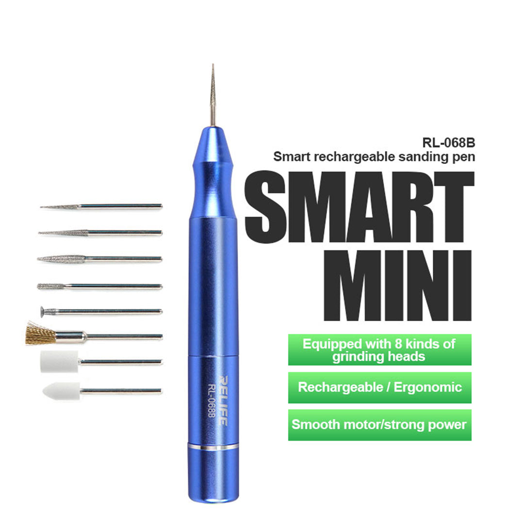 Relife RL-068B Smart Mini Electric Polishing Pen Cutting Grinding Engraving Kit for Motherboard Repair Tools