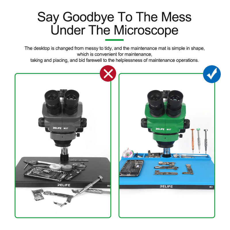 Relife RL-004I Microscope B3 Base Maintenance Pad Insulation High Temperature Microscope Repair Pad for BGA Soldering Station