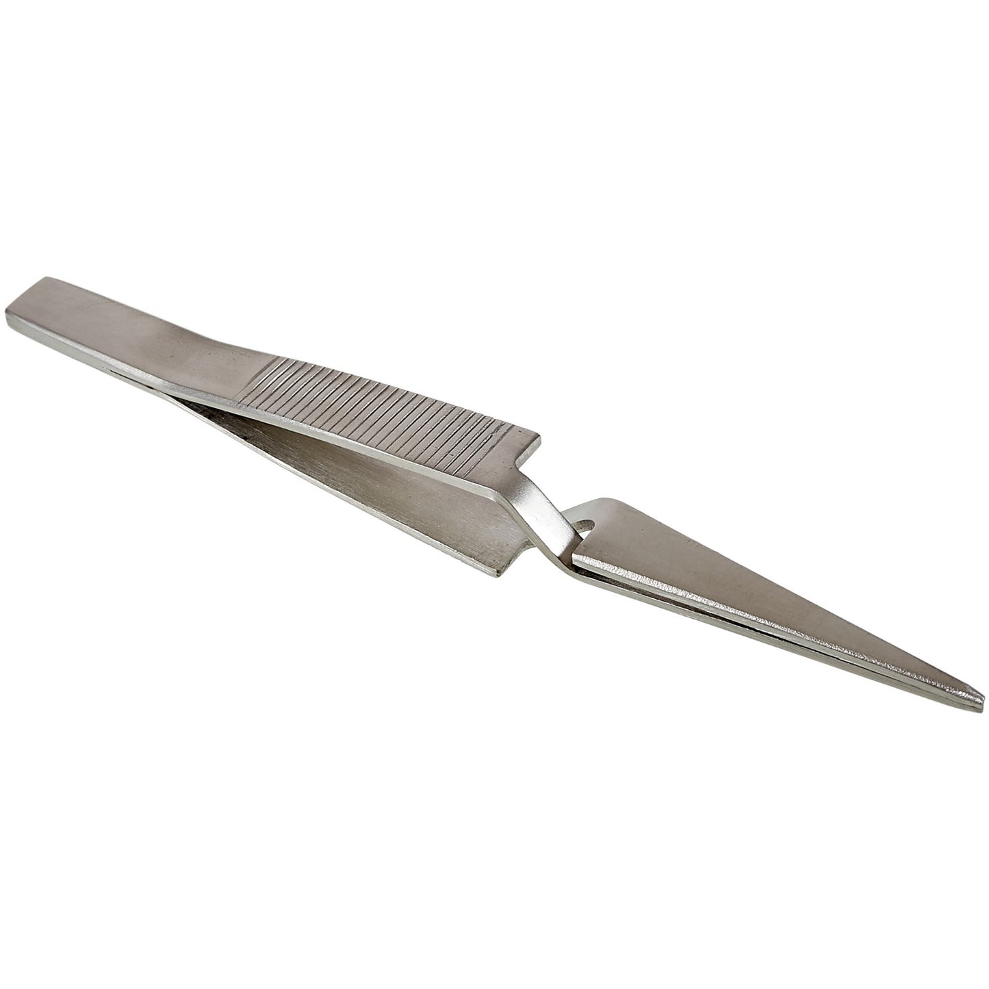 Uniqkart BST-F12.5 Anti-Slip Self Closing Tweezers Cross Lock Soldering Tweezers for Mobile Phone Tablets Maintenance