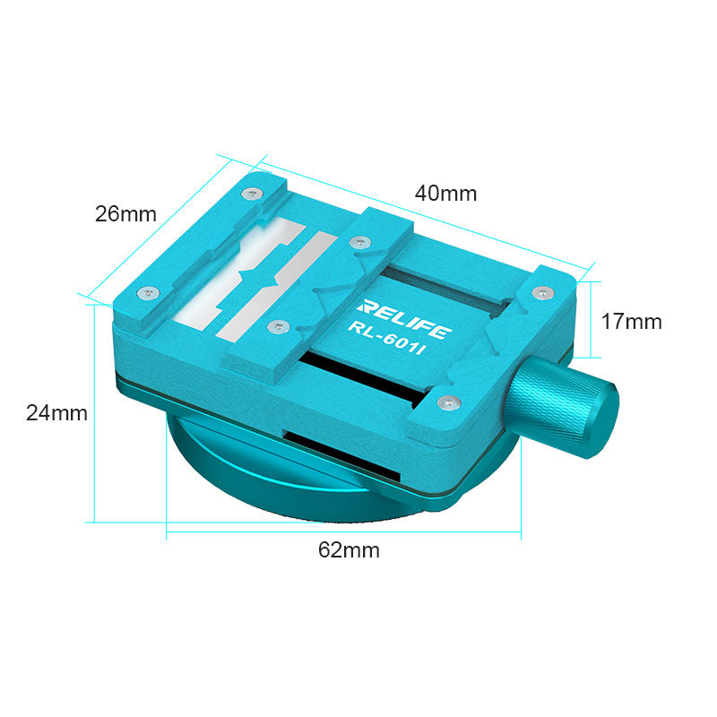 Relife RL-601I Mini Rotating Fixture Motherboard Chip BGA for Mobile Phone PCB Multi-function Clamp Chip Glue Removal