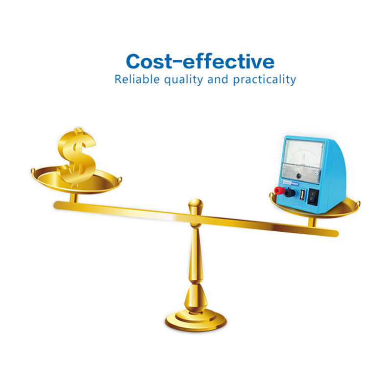 Sunshine P-0503C 3A 5V Mini DC Power Supply Phone Repair Regulated Power Supply Ammeter with Short Circuit Protection - EU Plug