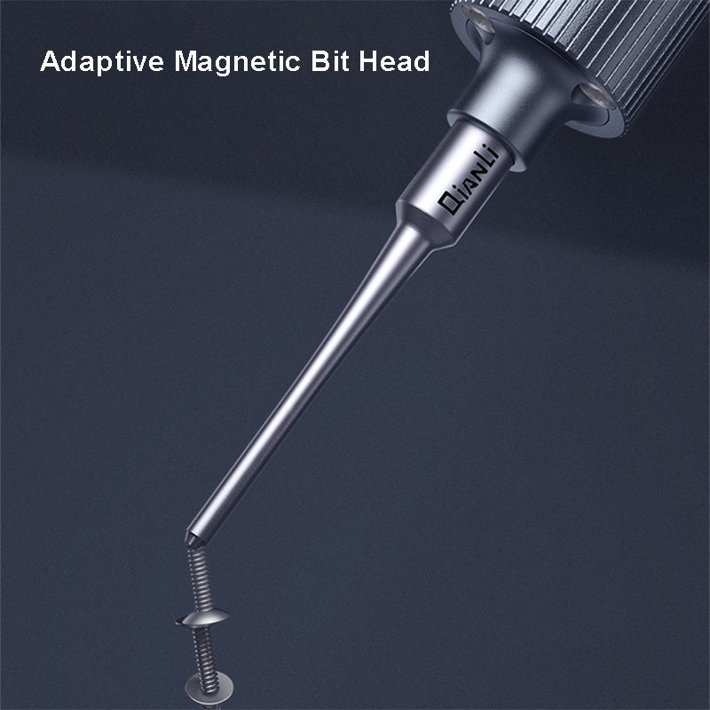 QIANLI 3D Screwdriver with Magnetic Bit Head Non-Slip Screwdriver Maintenance Repair Tool for Mobile Phones - Tri-point
