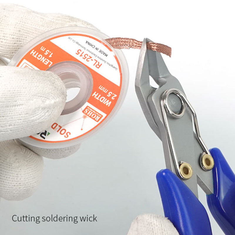 Relife RL-0001 High Precision Cutting Pliers Electronic Repair Hand Tool Wire Cable Soldering Wick Pliers