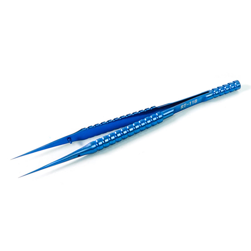 Relife RT-11B Straight Tip Tweezers Titanium Alloy 0.15mm Tip Precision Tweezers Professional Maintenance Tool
