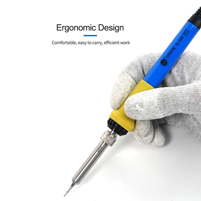 Sunshine SL-936 Internal Heating Electric Welding Pen Mini Soldering Station Repair Tool- EU Plug