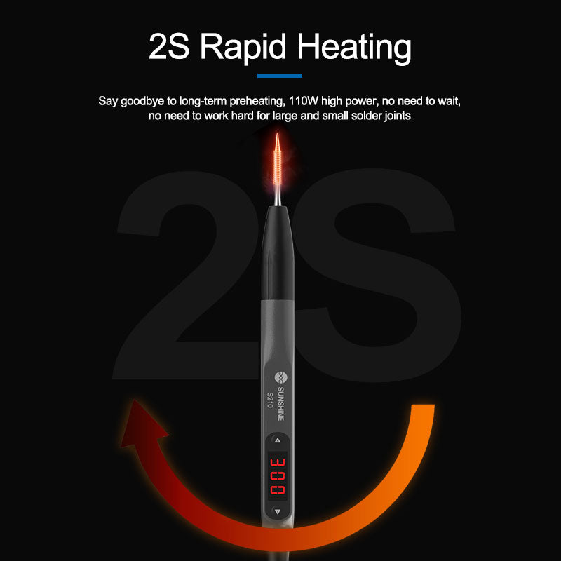 Uniqkart S210 Smart Soldering Iron Portable 110W High Power Welding Repair Tool Pen