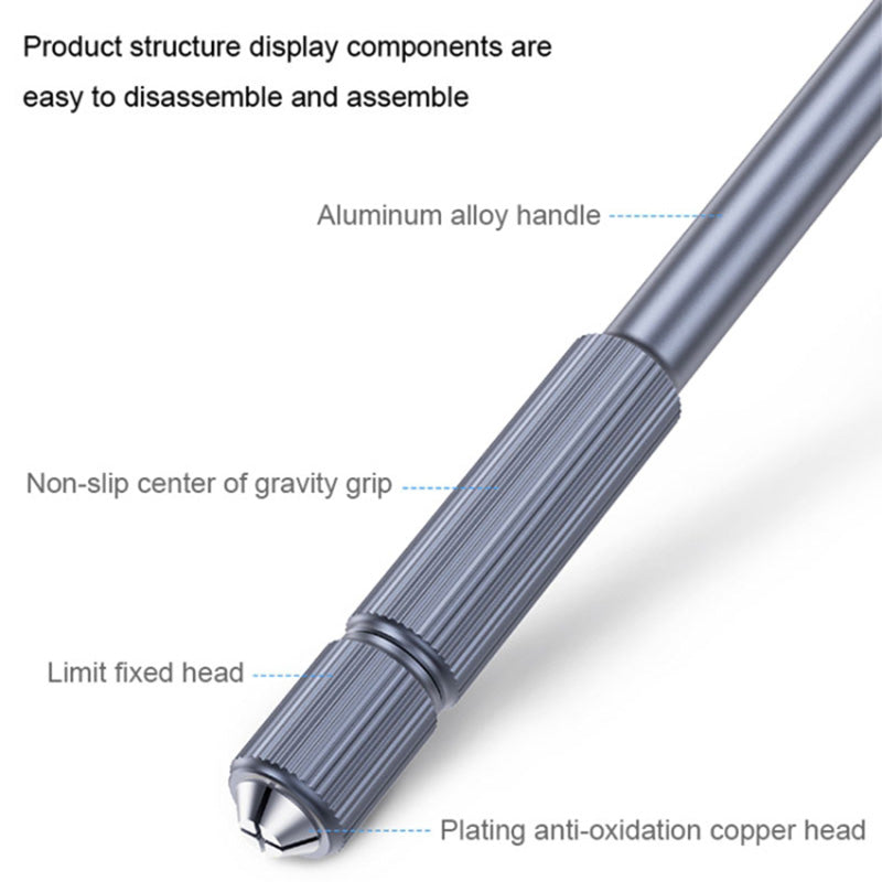 Uniqkart iHilt 012 Low Center of Gravity Handle Blade Head Aluminum Alloy Handle Anti Skid Glue Removing Tool
