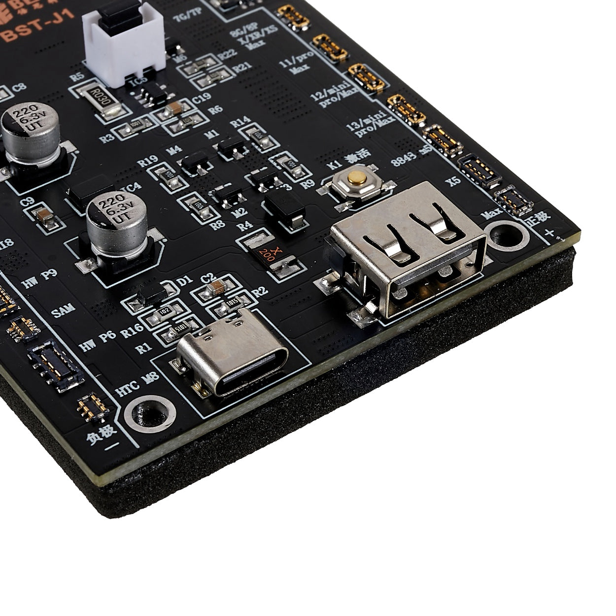 Uniqkart BST-J1 Battery Activation Detection Board for iPhone 5-13 Pro Max Battery Fast Charge One-Click Activation Test Fixture