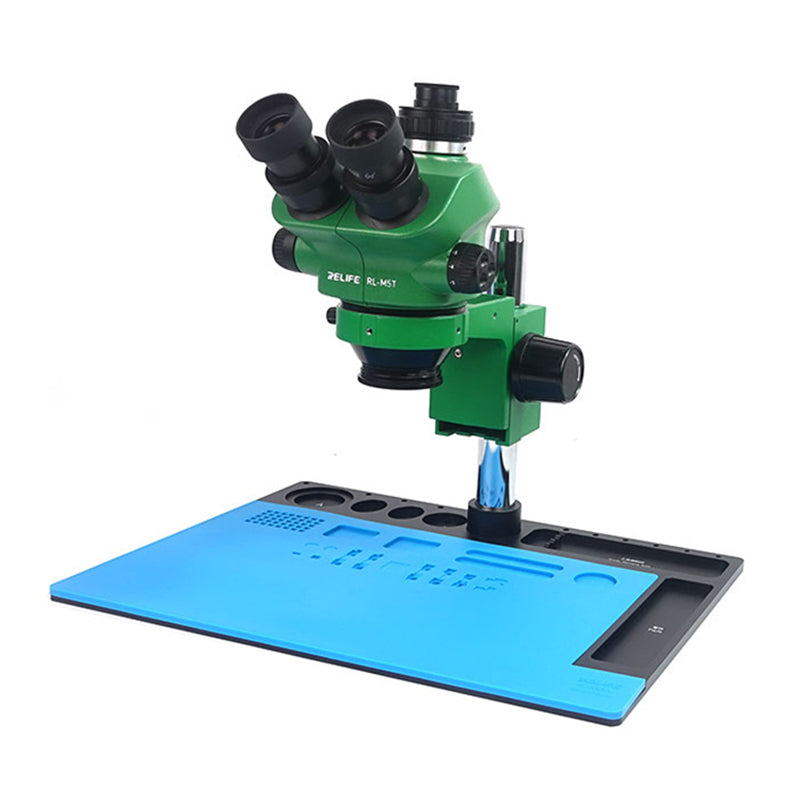 Relife RL-004NA Multifunctional Microscope Base Maintenance Pad Insulation Heat Resistant Silicone Soldering Mat Repair Pad