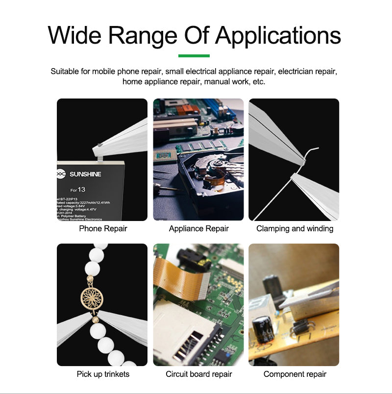 Relife RL-111 Industrial Toothless Flat-Nose Plier High Hardness Flat-Tips Plier for Bending and Straightening Wire