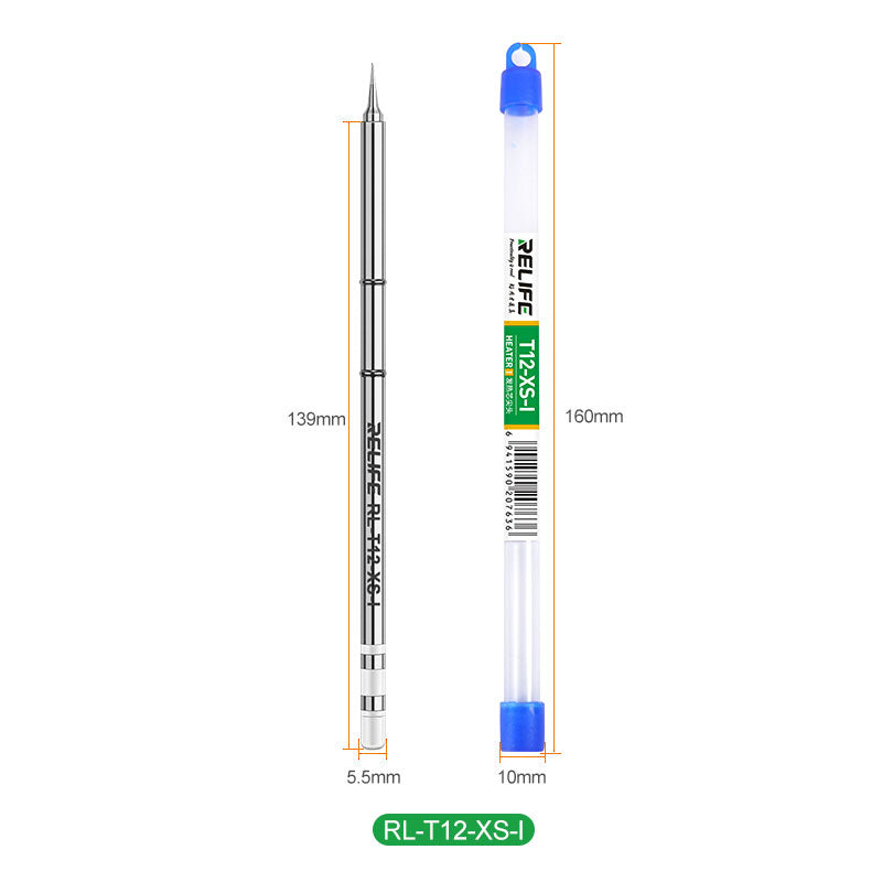 Relife RL-T12-XS Soldering Iron Tips Welding Tool Replacement for T12 Series Soldering Station - RL-T12-XS-I