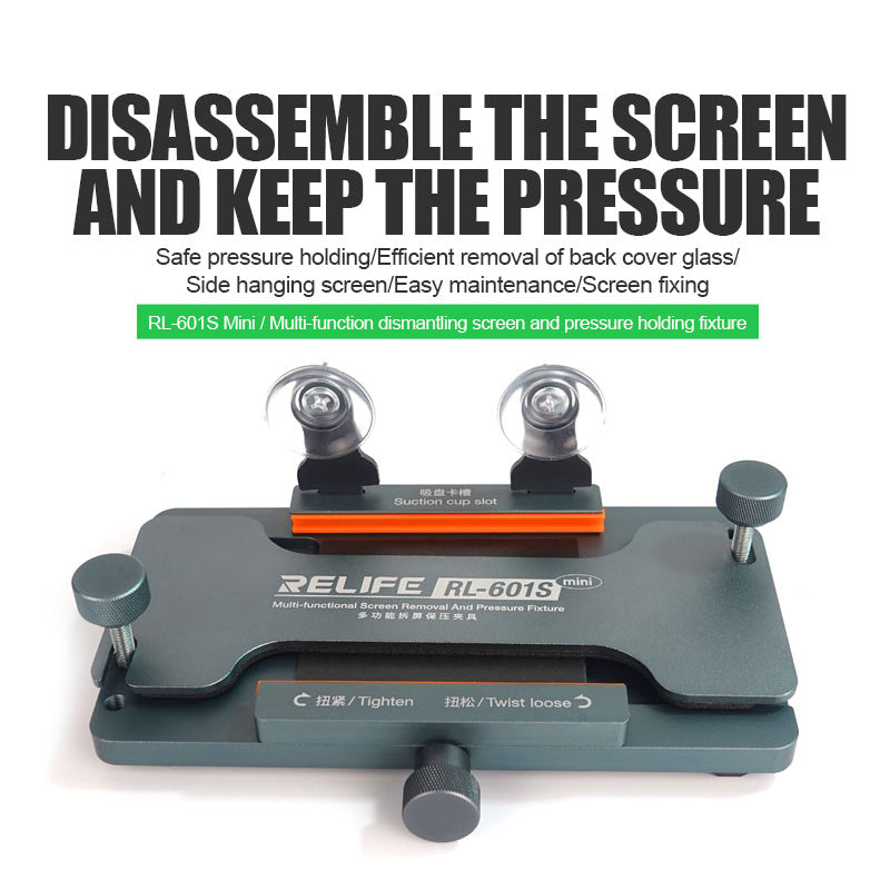 Relife RL-601S Mini Multi-Function Dismantling Screen Pressure Holding Fixture Phone Screen Removal Tool