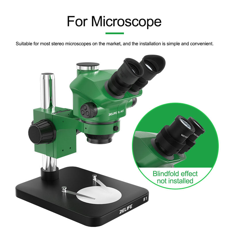 Relife M-26 2Pcs Microscope Soft Silicone Eyepiece Cover Guards Strong Shading Eyecup