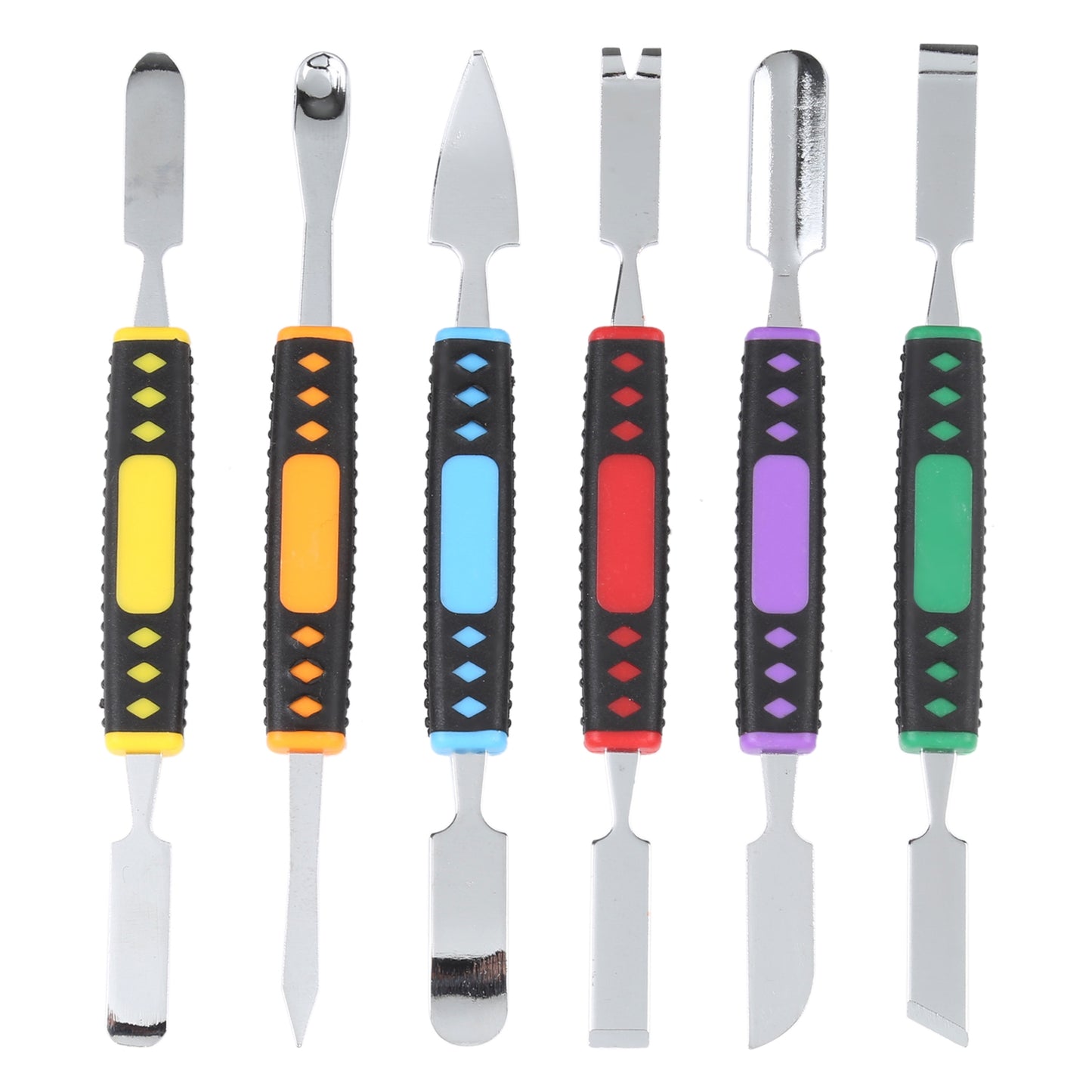 6Pcs / Set Metal Crowbar Phone Laptop Tablet Screen Opening Glue Removal Pry Tools Kit