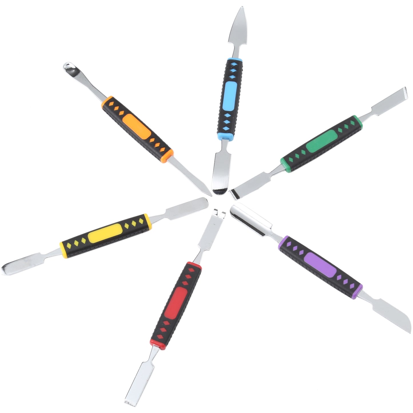 6Pcs / Set Metal Crowbar Phone Laptop Tablet Screen Opening Glue Removal Pry Tools Kit