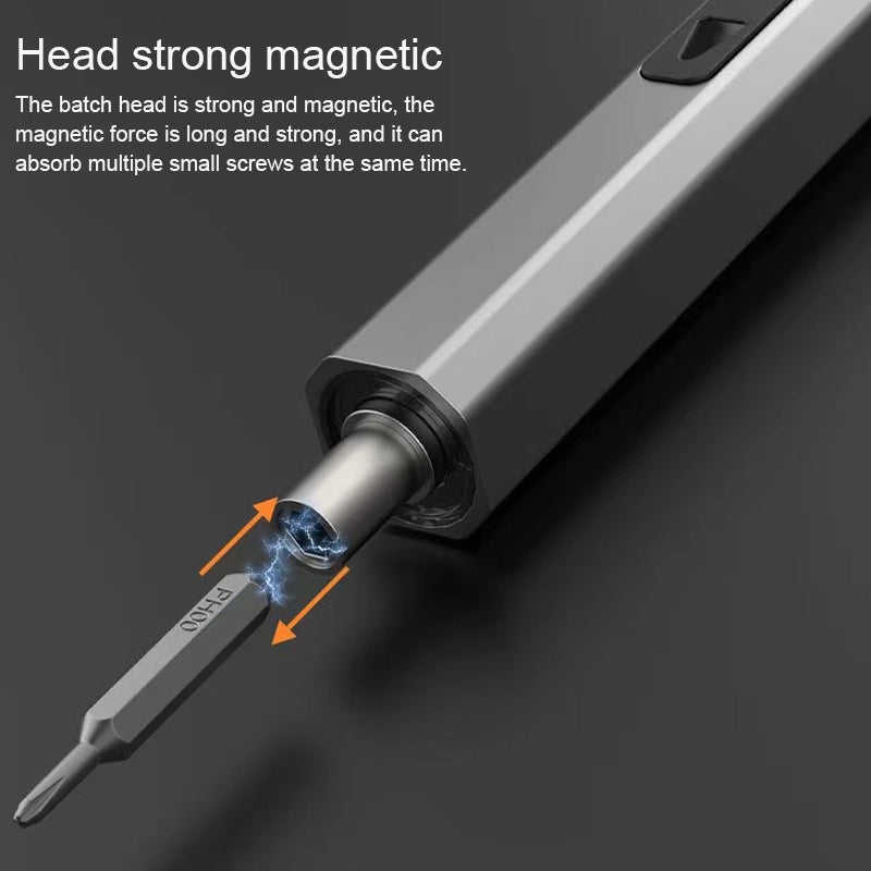 66-in-1 Electric Screwdriver Set with LED Light 64-Bits Screw Driver Repair Tool Kit for Watches, Cameras, Drones