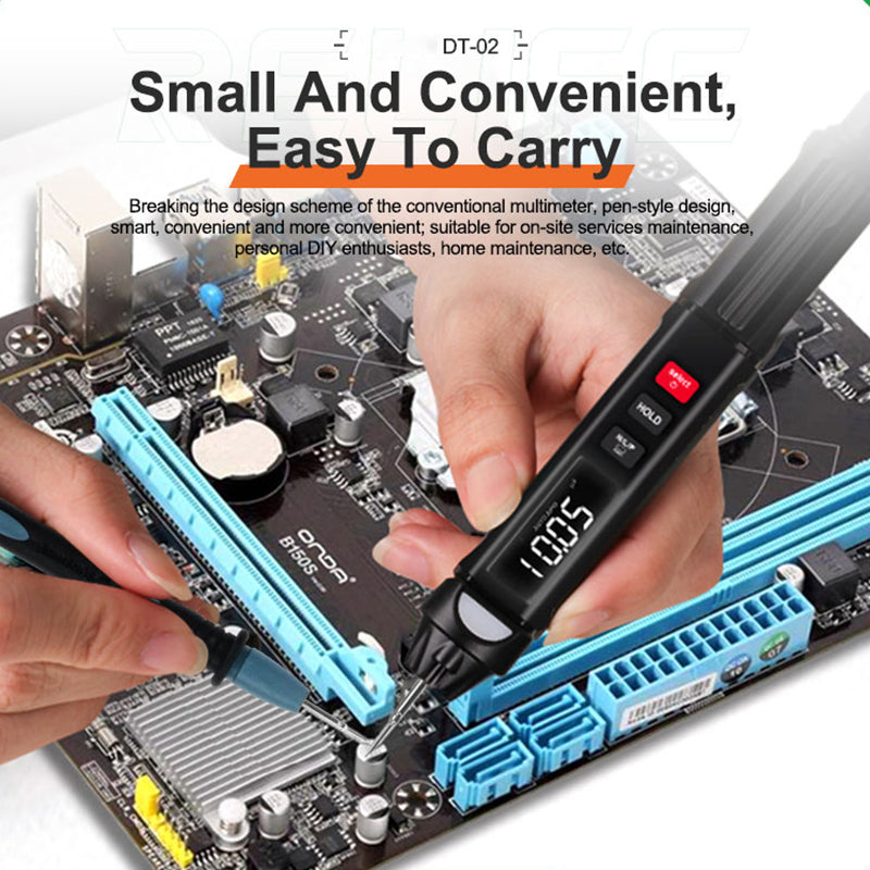 RELIFE DT-02 Smart Pen-Type Multimeter Mobile Phone Maintenance Tester with Flashlight