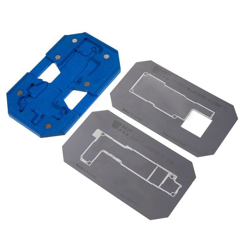 Uniqkart BST-083 Middle Layer Tin Planting Platform for iPhone 14 Series Motherboard Repair Tools