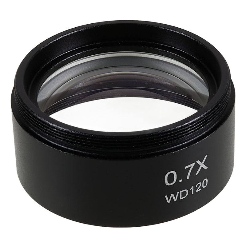 Uniqkart 0.7X Auxiliary Objective Barlow Lens Glass + Plastic Microscopes Lens Accessory