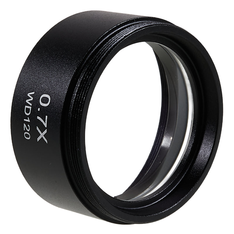 Uniqkart 0.7X Auxiliary Objective Barlow Lens Glass + Plastic Microscopes Lens Accessory