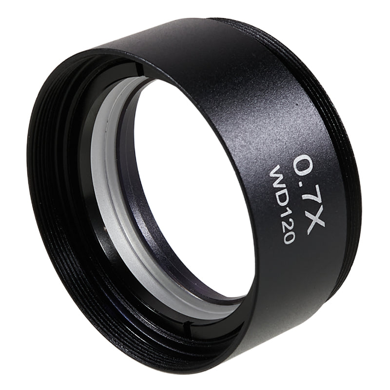 Uniqkart 0.7X Auxiliary Objective Barlow Lens Glass + Plastic Microscopes Lens Accessory