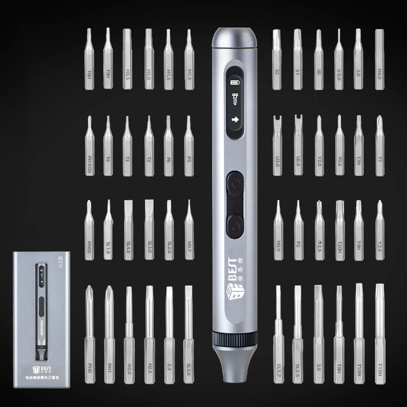 Uniqkart BST-9933A Electric Precision Screwdriver Set with 48 Bits, Screwdriver Repair Tools Kit