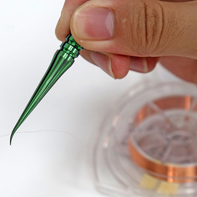 Uniqkart BST-Y23 Titanium Alloy Curved Fine Tip Tweezers Electronic Device Precision Repair Tool