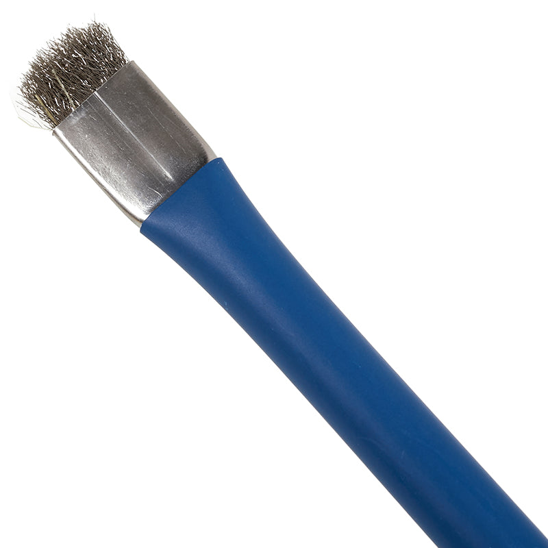 Uniqkart Double-Head Brush Steel Wire Bristle Glue Removal Cleaning Brush Phone Repair Tool