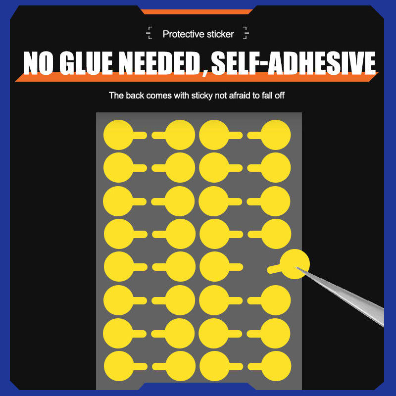 Uniqkart 80Pcs / Sheet 12mm Infrared Dot Matrix Protective Sticker Mobile Phone Camera Repair Decal