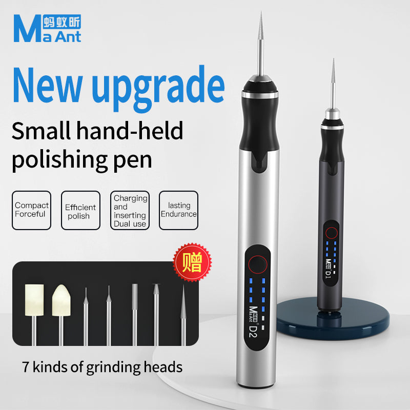 MA ANT D2 Intelligent Electric Polishing Pen Handheld Sharpening Pen with 3 Gear
