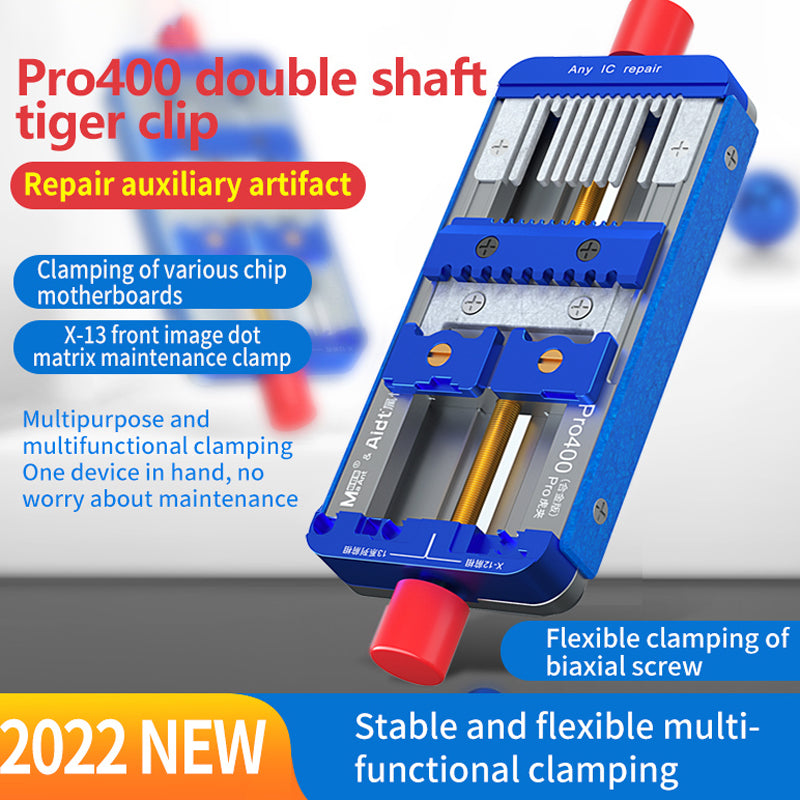 MA ANT Pro 400 Biaxial Tiger Clip Mobile Phone Multi-function Repair Clamp for Holding Chip, Motherboards