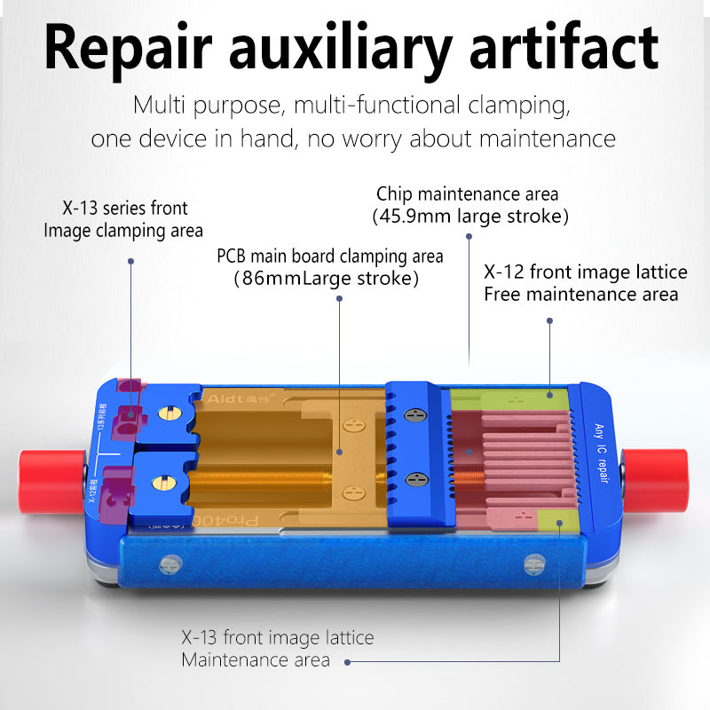 MA ANT Pro 400 Biaxial Tiger Clip Mobile Phone Multi-function Repair Clamp for Holding Chip, Motherboards