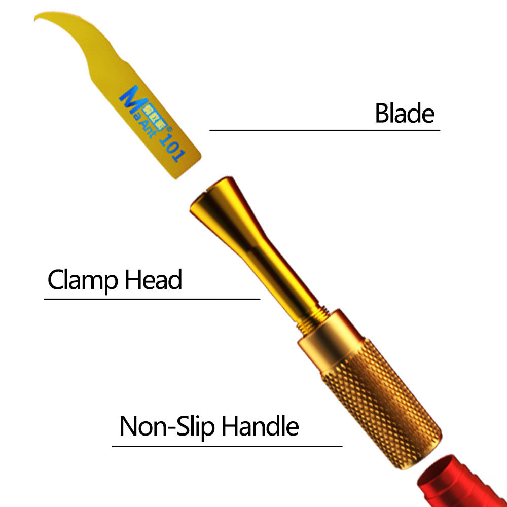 MA ANT MY-101 Multifunctional Tin, Glue Remover Mobile Phone Repair Blade Cutter Set with Handle - Red