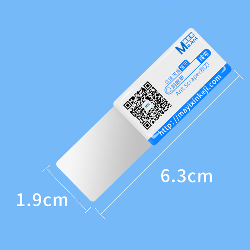 Stainless Steel Scraper Thermal Grease Paste Open Repair Tool for Phone Screen - Flat Type