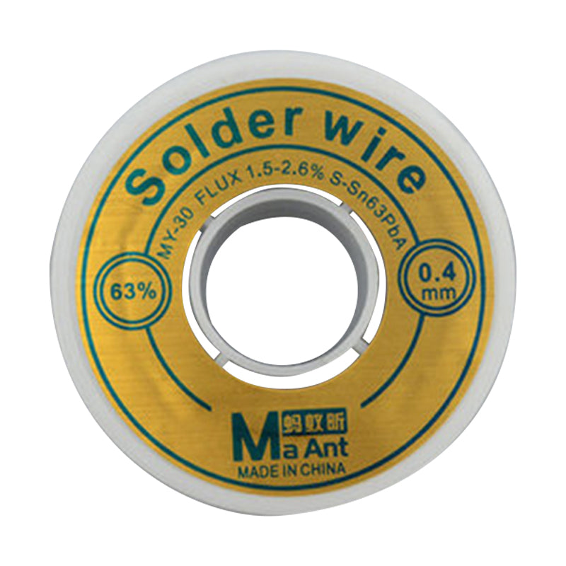 High-purity Solder Wire 63% Tin Content Rosin Core Electrical Soldering Tin Lead Wire - 0.4mm