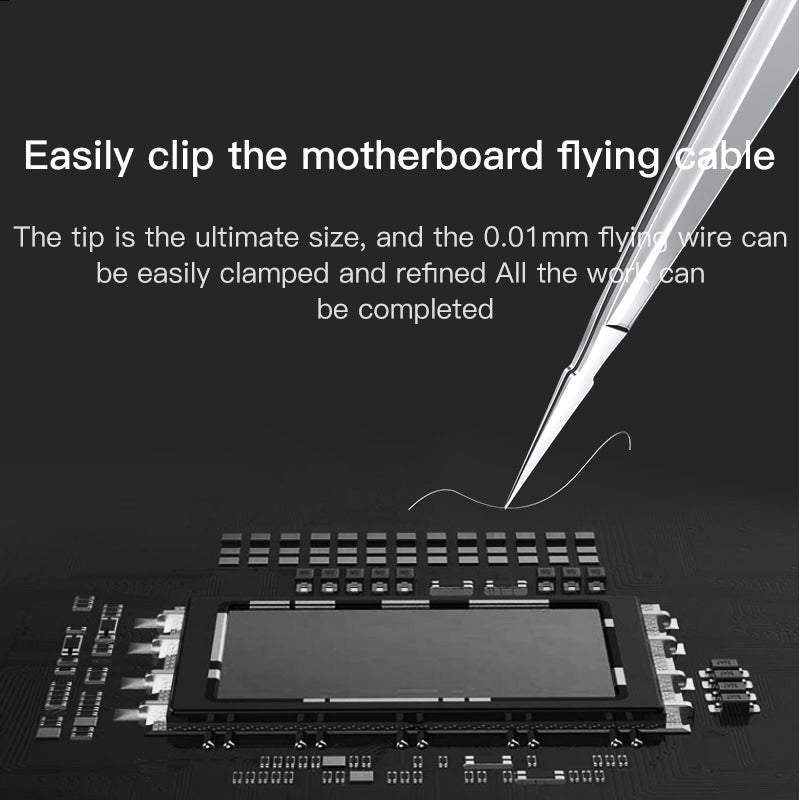 Shadow Blade Series Stainless Steel Fine Tip Tweezers Cellphone Precision Repair Tool - Style K