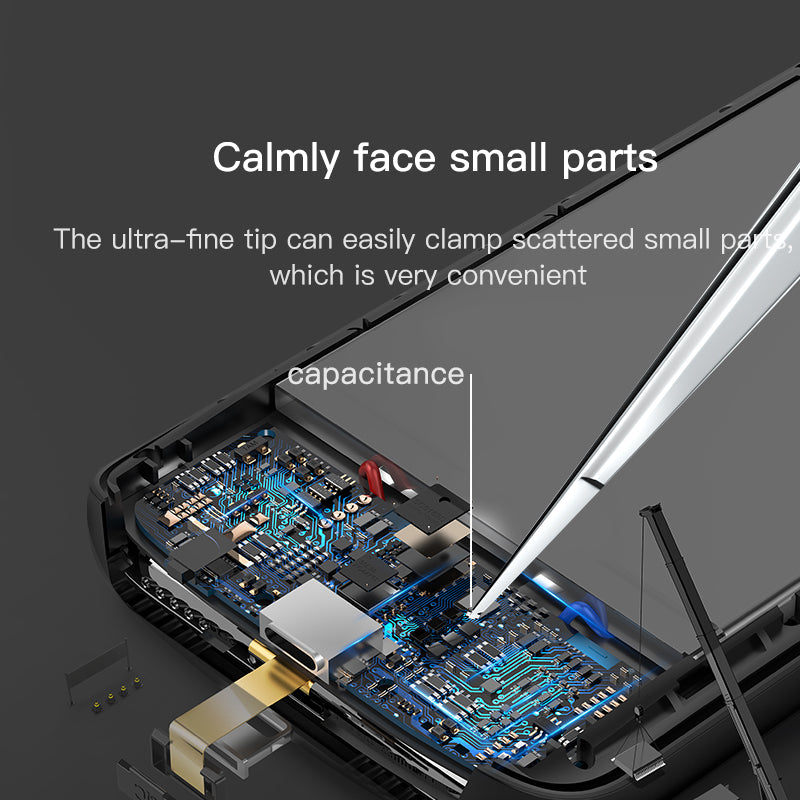 Shadow Blade Series Stainless Steel Fine Tip Tweezers Cellphone Precision Repair Tool - Style K