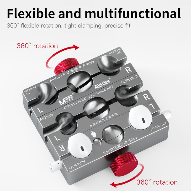 MA ANT P1 For Apple AirPods 1 / 2 / 3 / Pro Disassembly Fixture Aluminum Alloy Earphone Battery Replace Fixing Tool