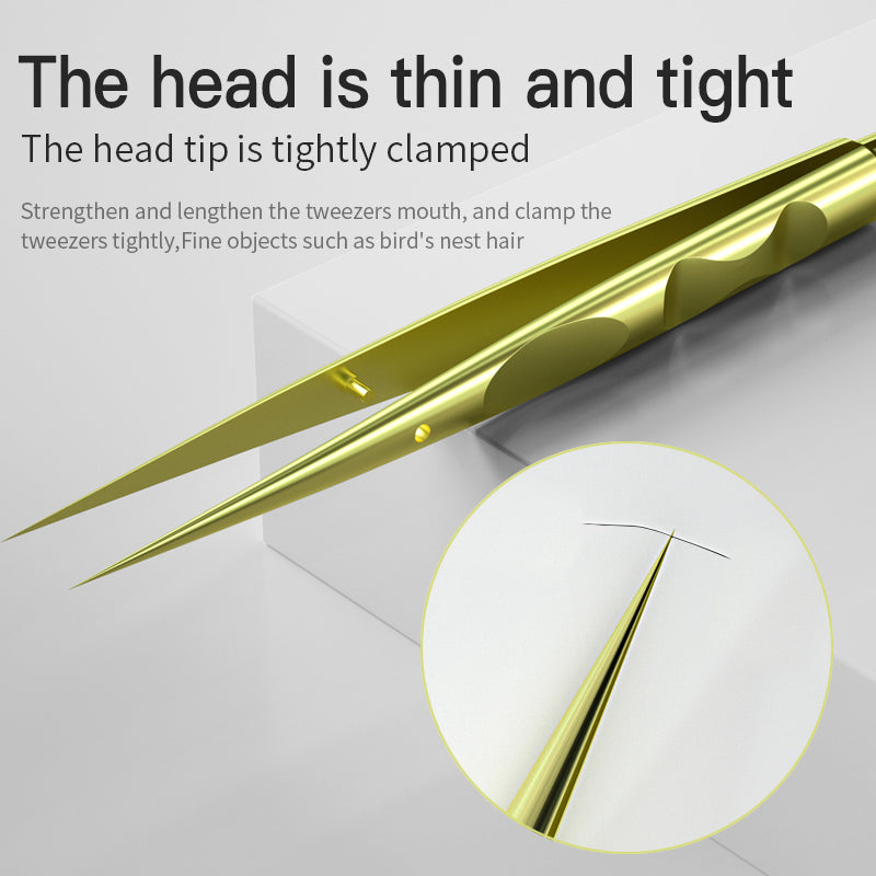 Titanium Alloy Fine Tip Tweezers High Precision Cellphone Computer Repair Tool - TA-2