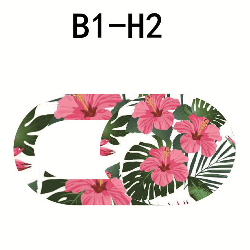 Stylish Flower Pattern Webcam Cover Privacy Protection Laptop Tablet Phone Camera Slider Cover - B1-H2