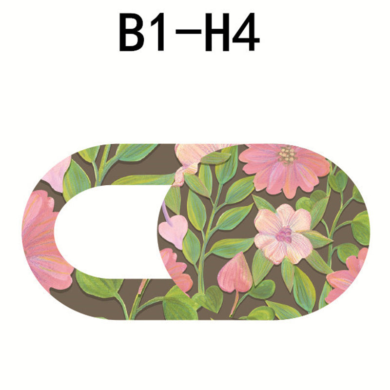 Stylish Flower Pattern Webcam Cover Privacy Protection Laptop Tablet Phone Camera Slider Cover - B1-H4