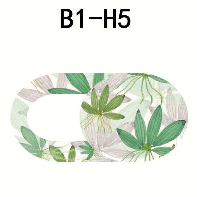 Stylish Flower Pattern Webcam Cover Privacy Protection Laptop Tablet Phone Camera Slider Cover - B1-H5