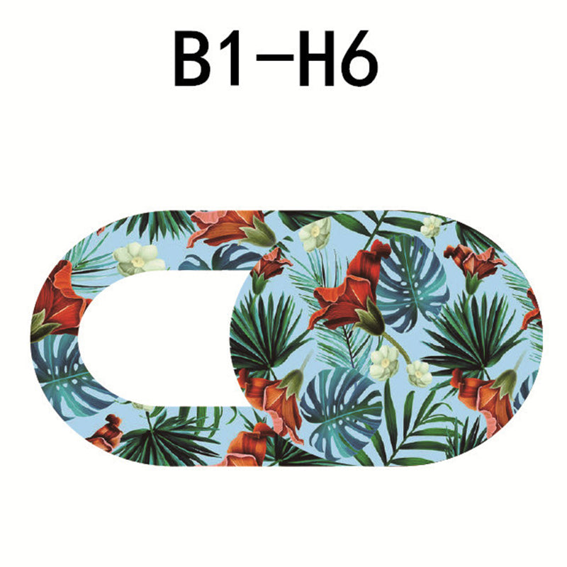 Stylish Flower Pattern Webcam Cover Privacy Protection Laptop Tablet Phone Camera Slider Cover - B1-H6