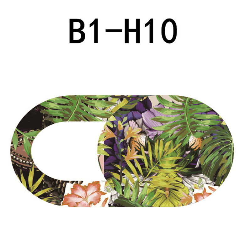 Stylish Flower Pattern Webcam Cover Privacy Protection Laptop Tablet Phone Camera Slider Cover - B1-H10
