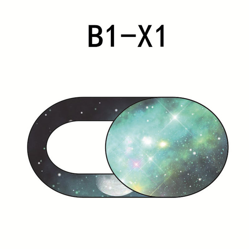 Starry Sky Pattern Webcam Cover Laptop Tablet Camera Slider Cover Privacy Protection Cap - B1-X1