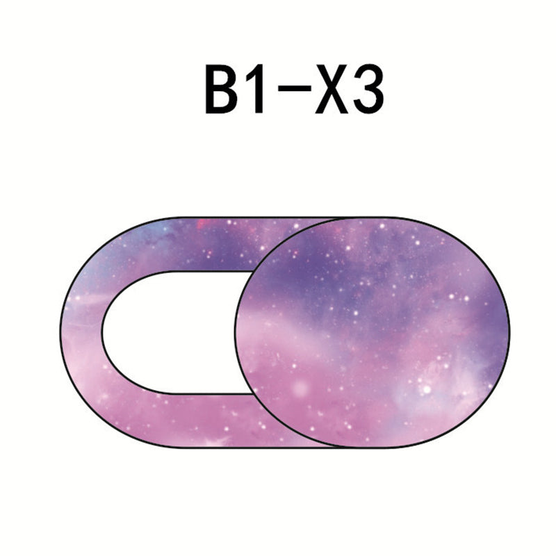 Starry Sky Pattern Webcam Cover Laptop Tablet Camera Slider Cover Privacy Protection Cap - B1-X3