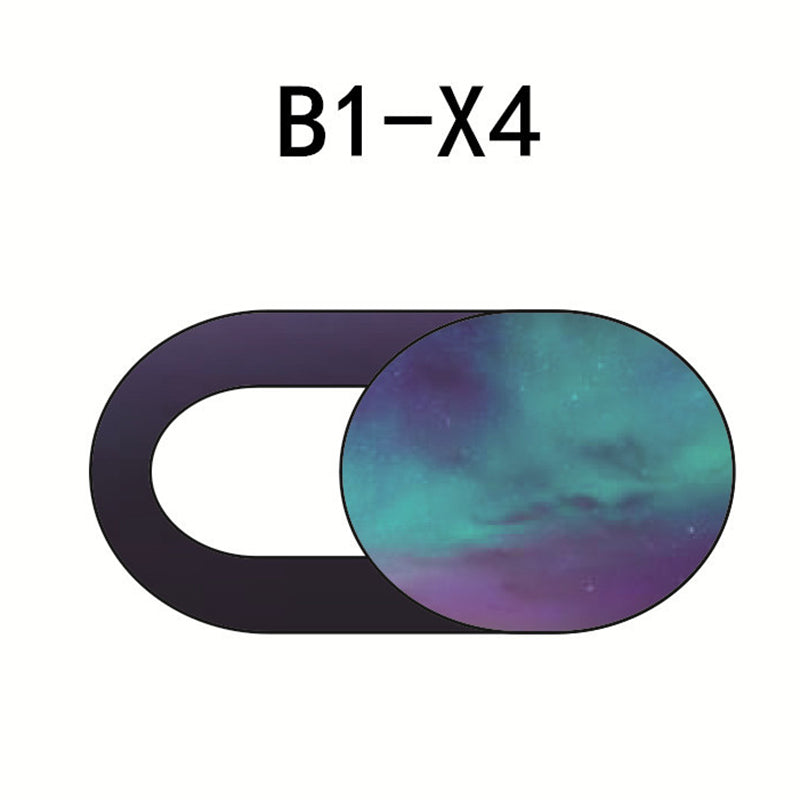 Starry Sky Pattern Webcam Cover Laptop Tablet Camera Slider Cover Privacy Protection Cap - B1-X4