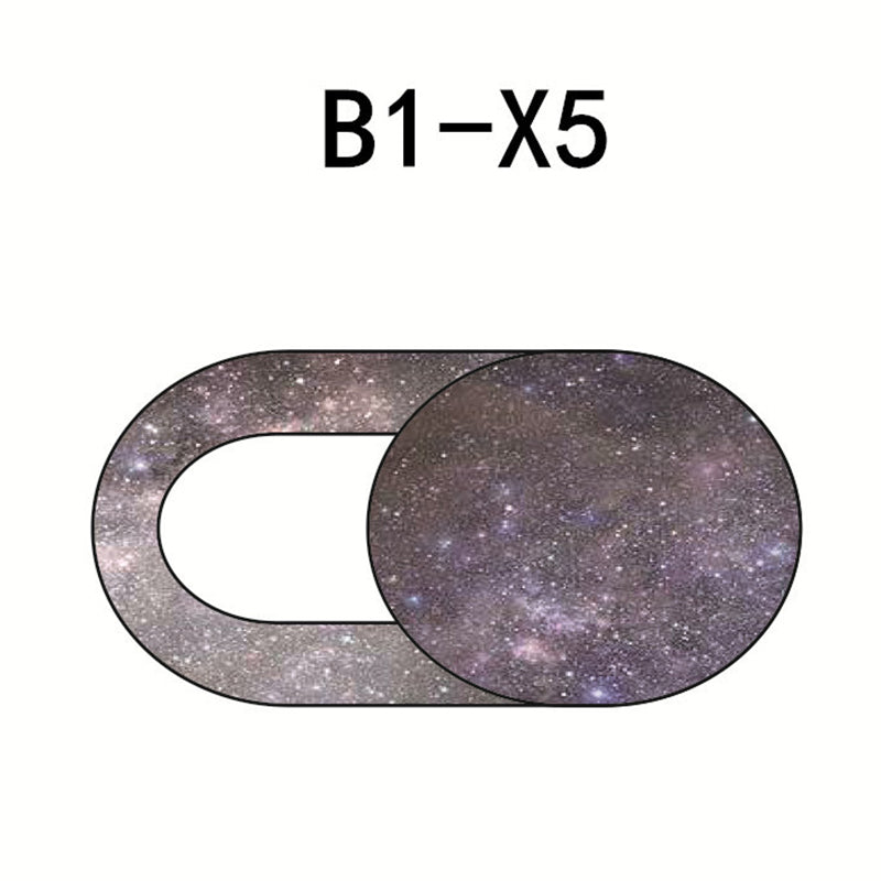 Starry Sky Pattern Webcam Cover Laptop Tablet Camera Slider Cover Privacy Protection Cap - B1-X5